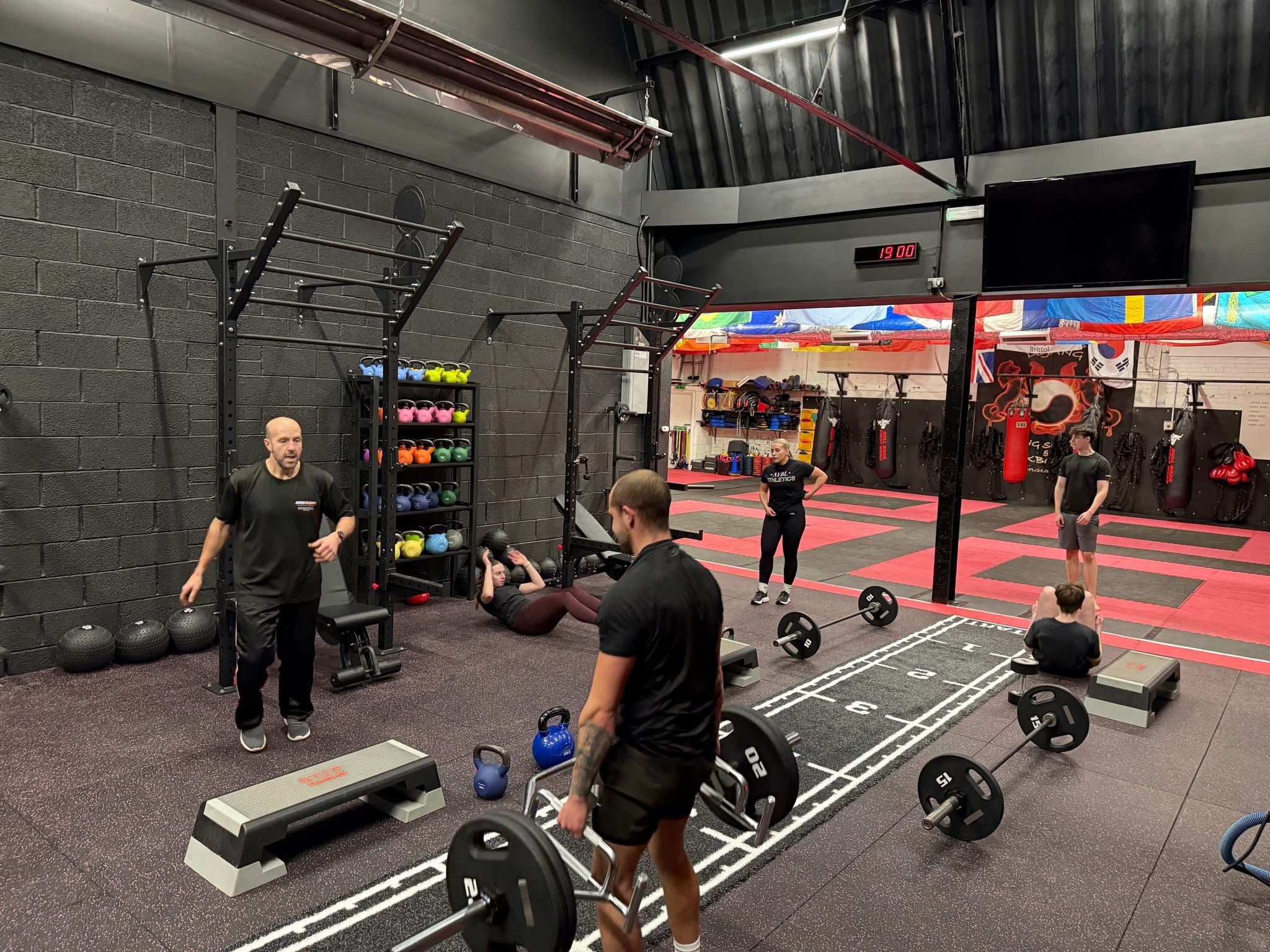 Members training in the Kick Start functional fitness suite
