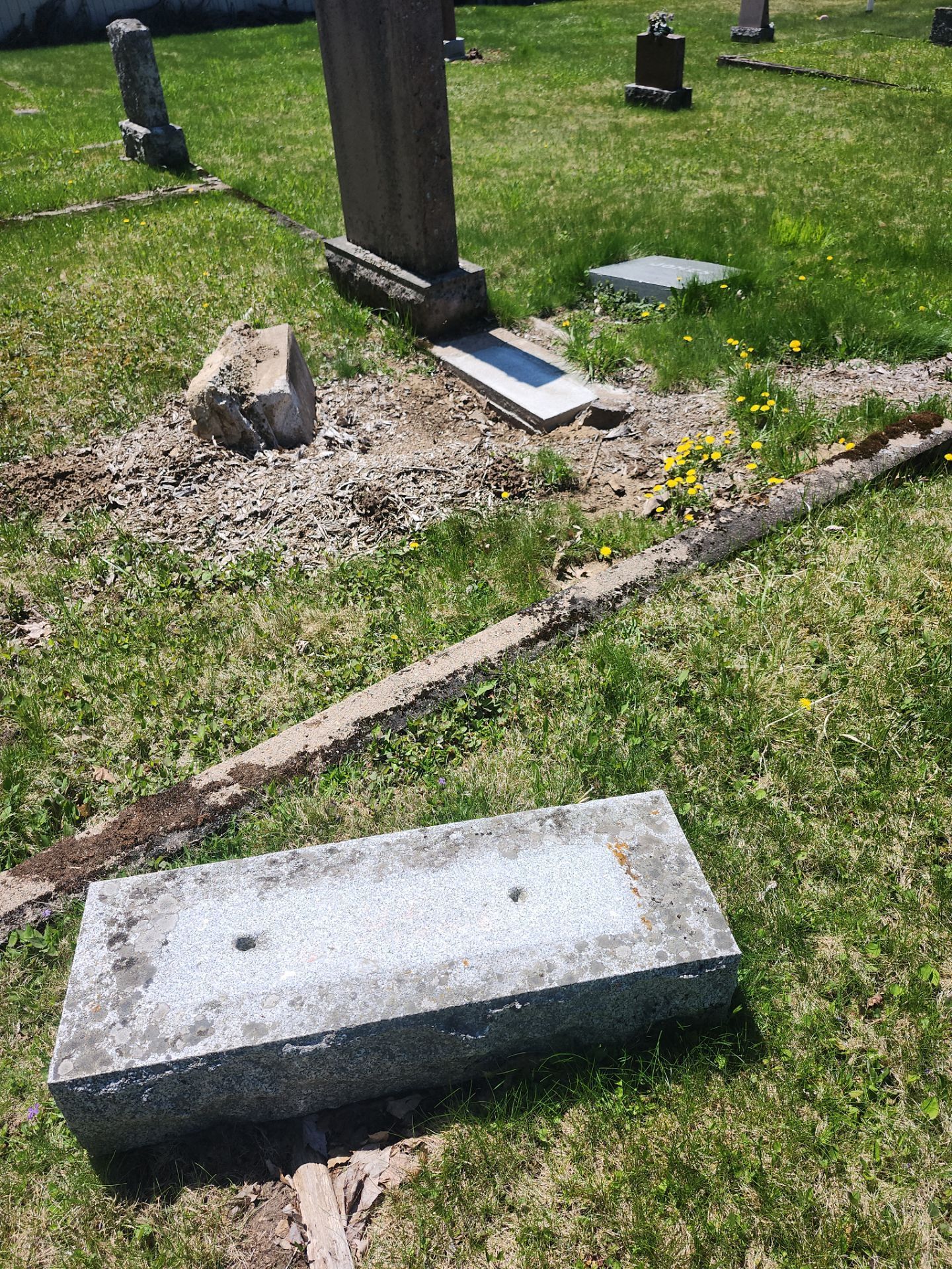 Gravestone restoration work by Ashguard Enterprise