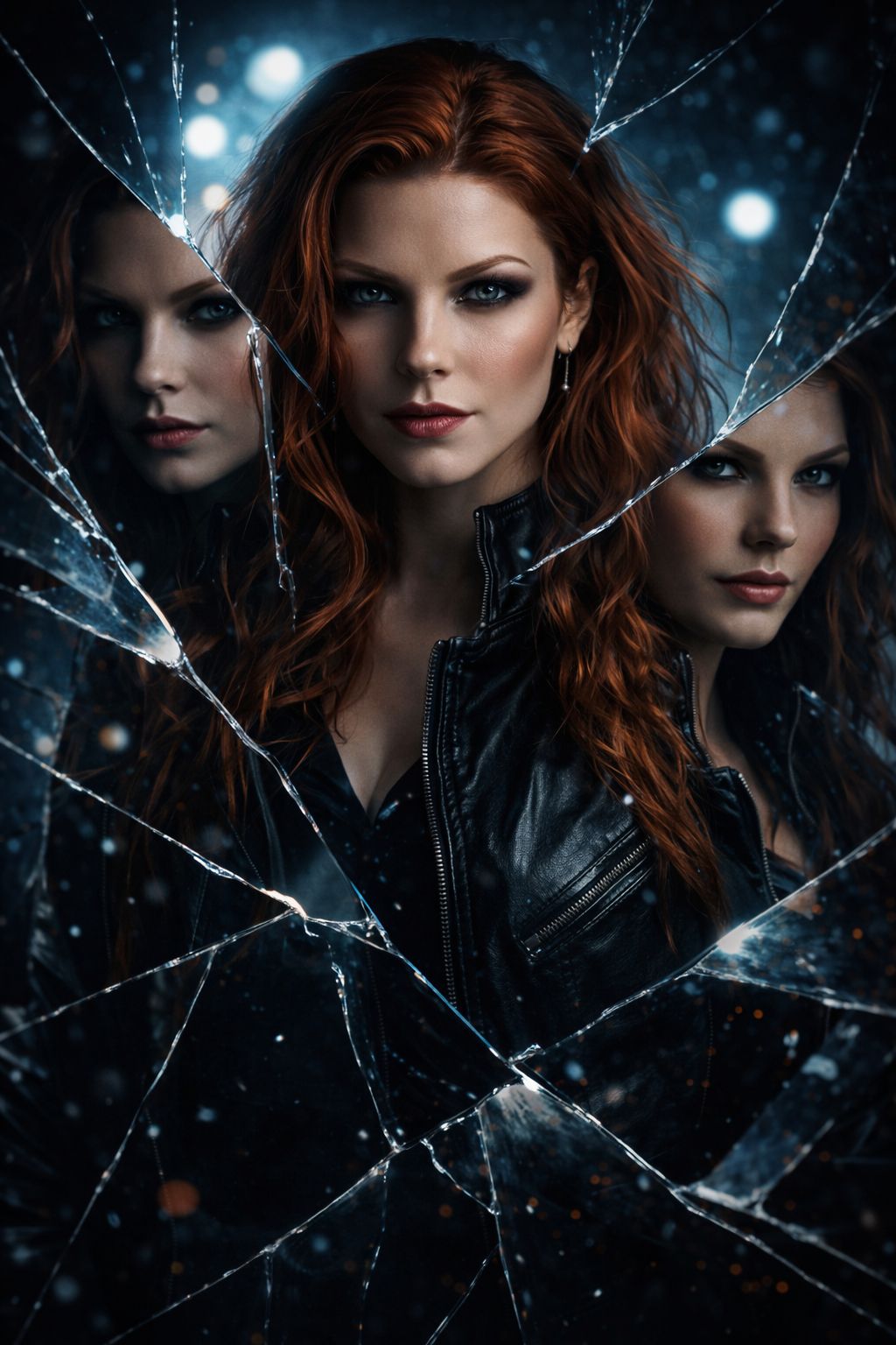 Alyx Daryk through shattered glass