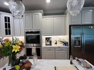 Kitchen cabinet painting project 3 in Raleigh Durham Cary NC