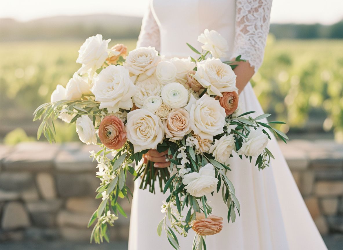 Editorial bridal bouquet