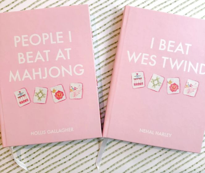 Personalized Mahjong tile journal from Soirée All Day Paper