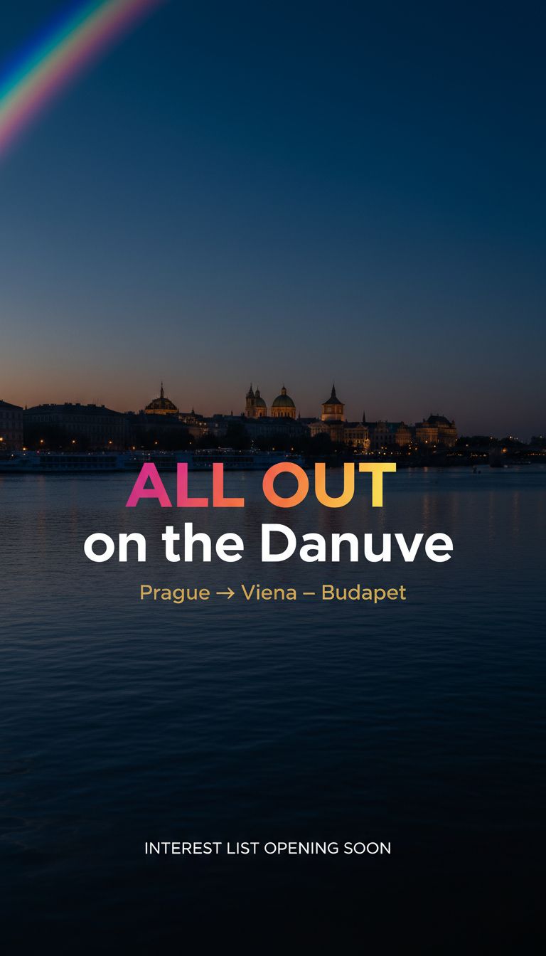 Danube river at night