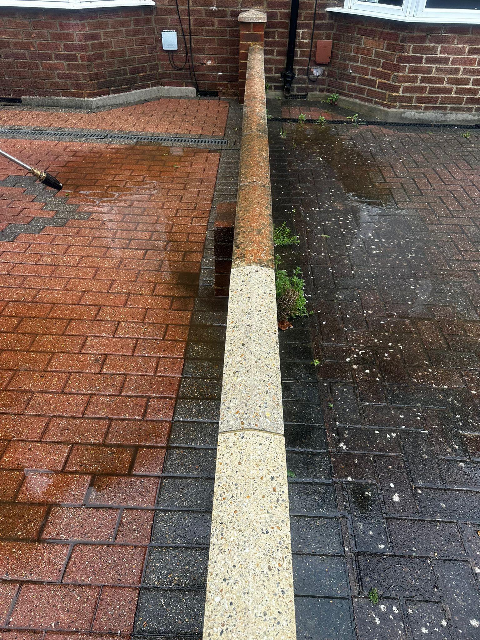 Completed driveway restoration work