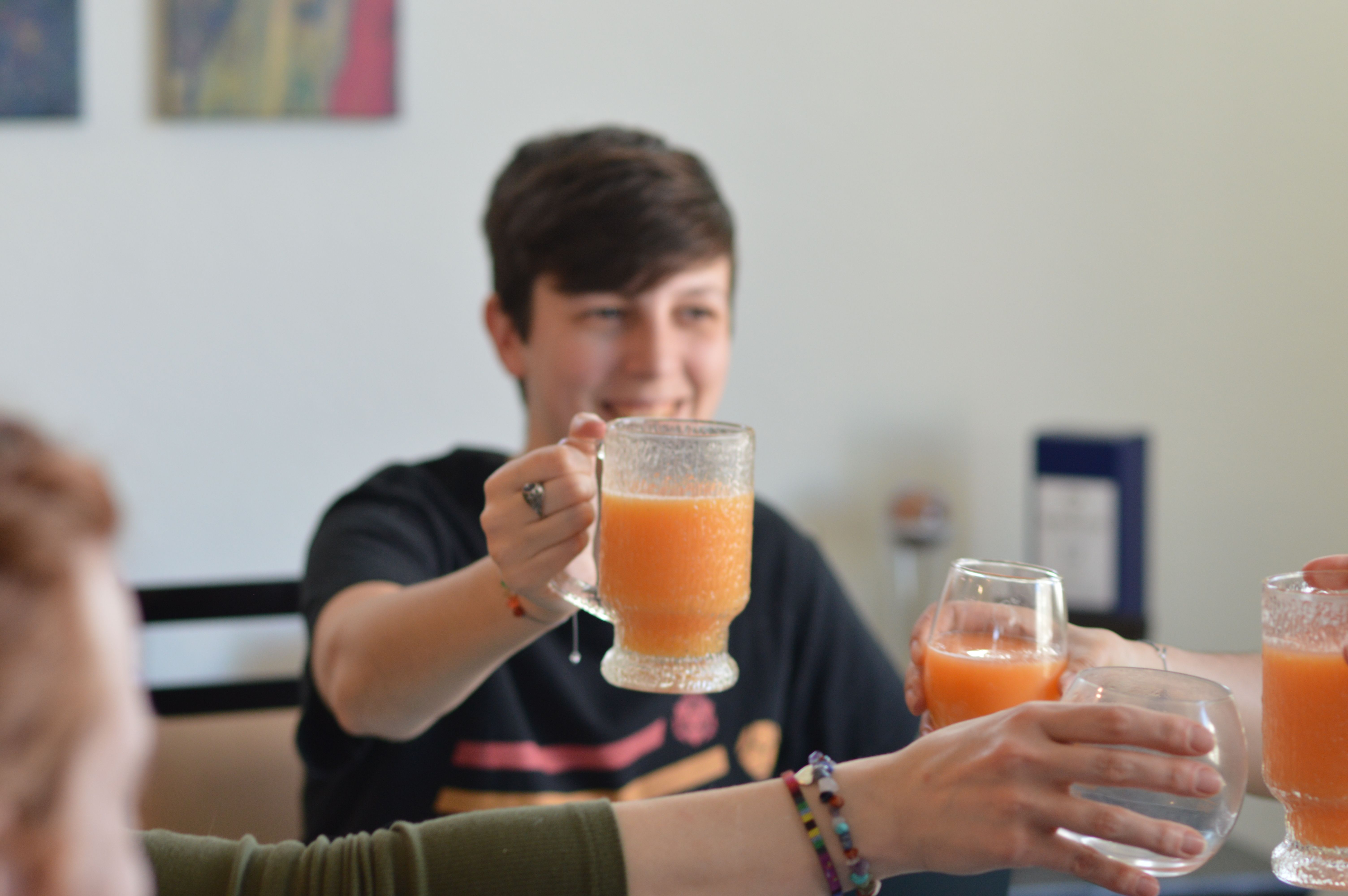 D&D players raising a toast together