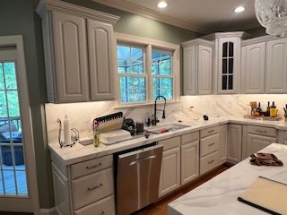 Kitchen cabinet painting project 4 in Raleigh Durham Cary NC
