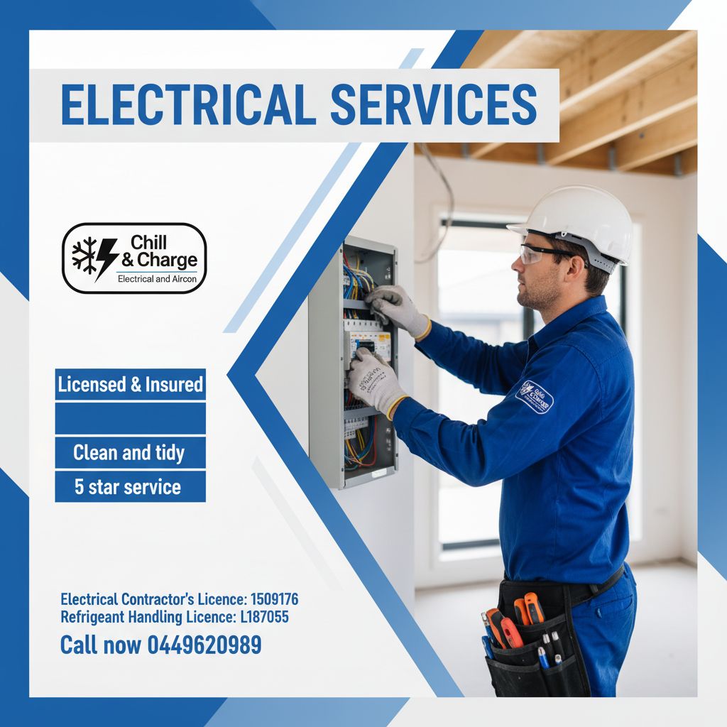 Electrician working on a switchboard