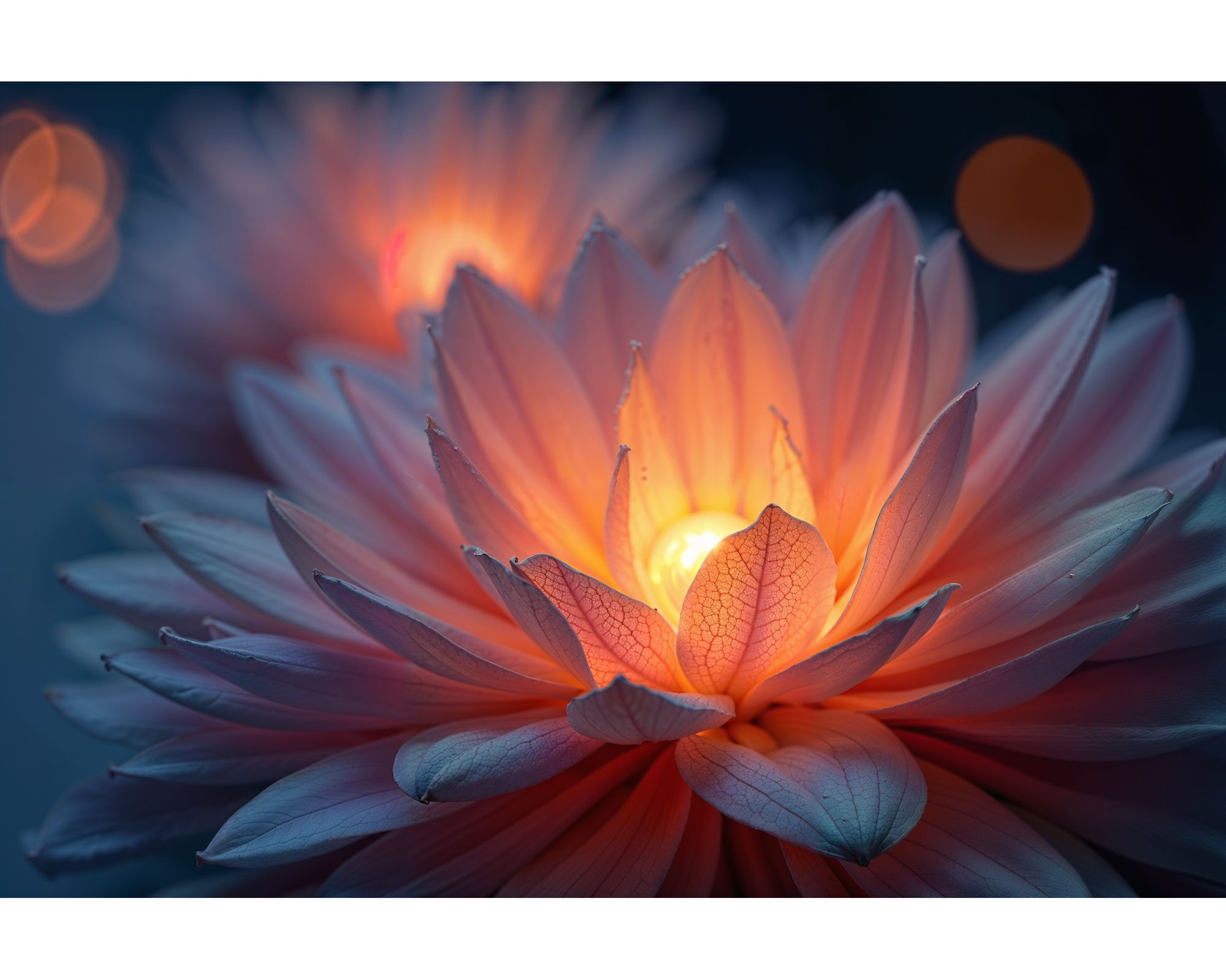 Intelligence naturelle - fleur lumineuse
