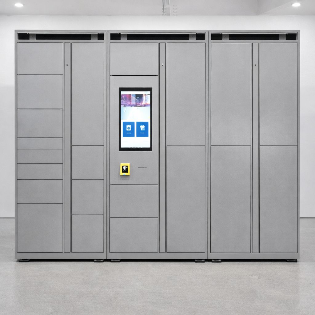 ReadyLockers enterprise triple unit locker system
