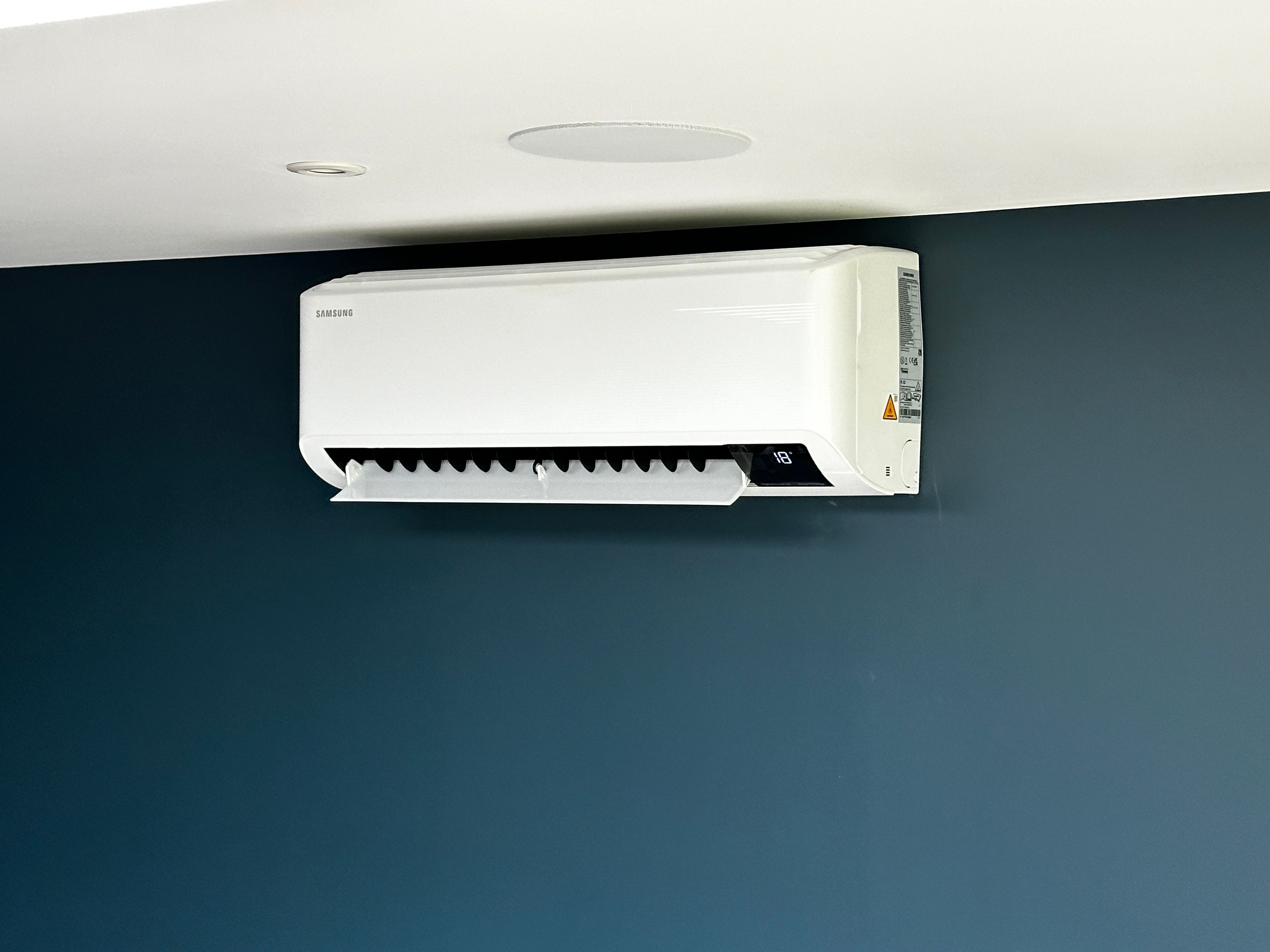 Samsung indoor wall-mounted unit in living space