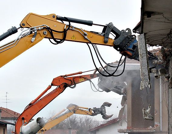 Demolition project in progress