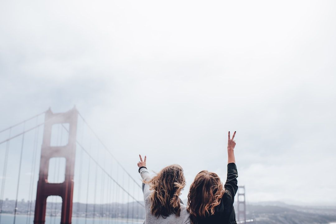 Peace signs at Golden Gate Bridge