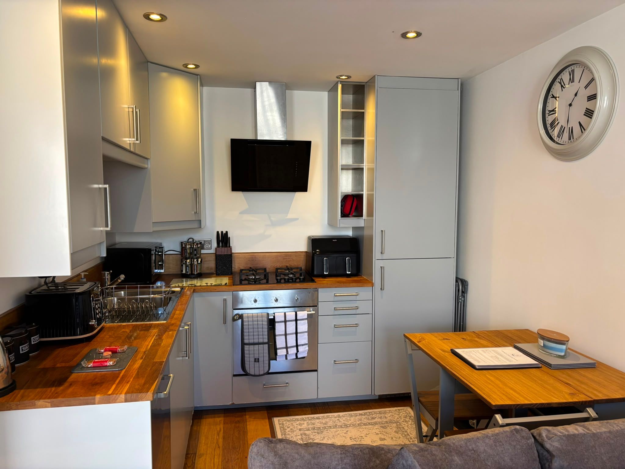 Kitchen and dining area