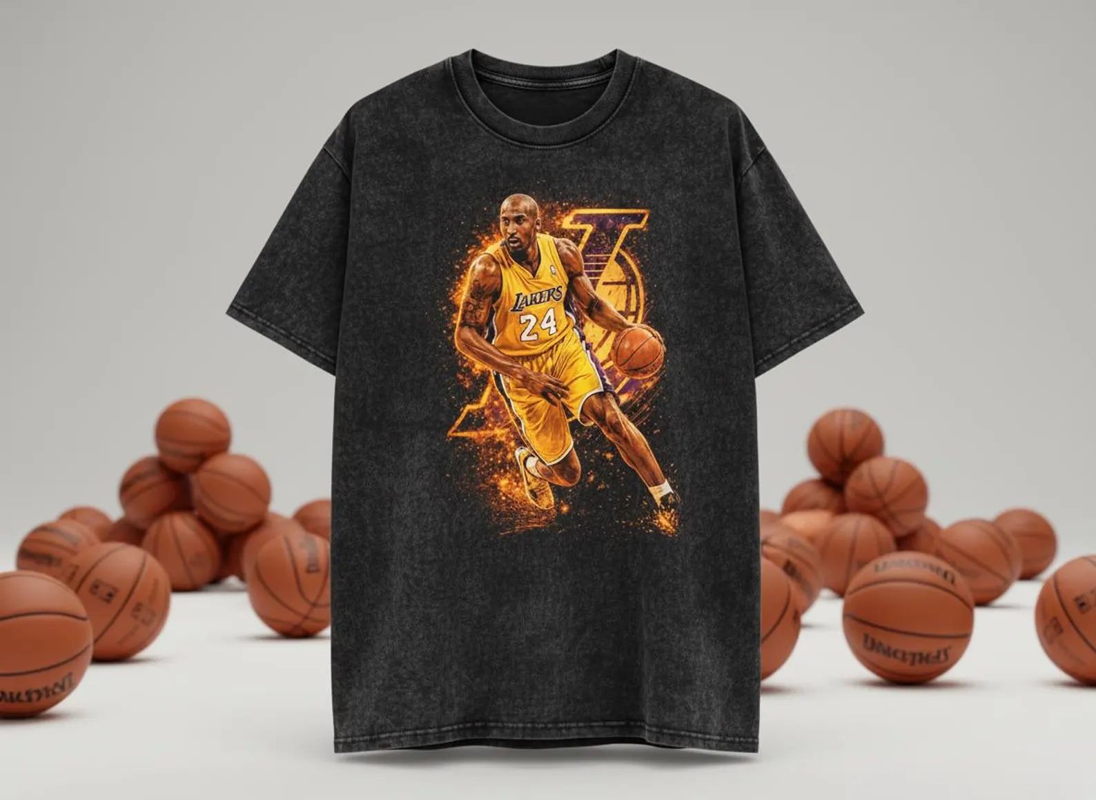 Kobe #24 Lakers Throwback Vintage Tee