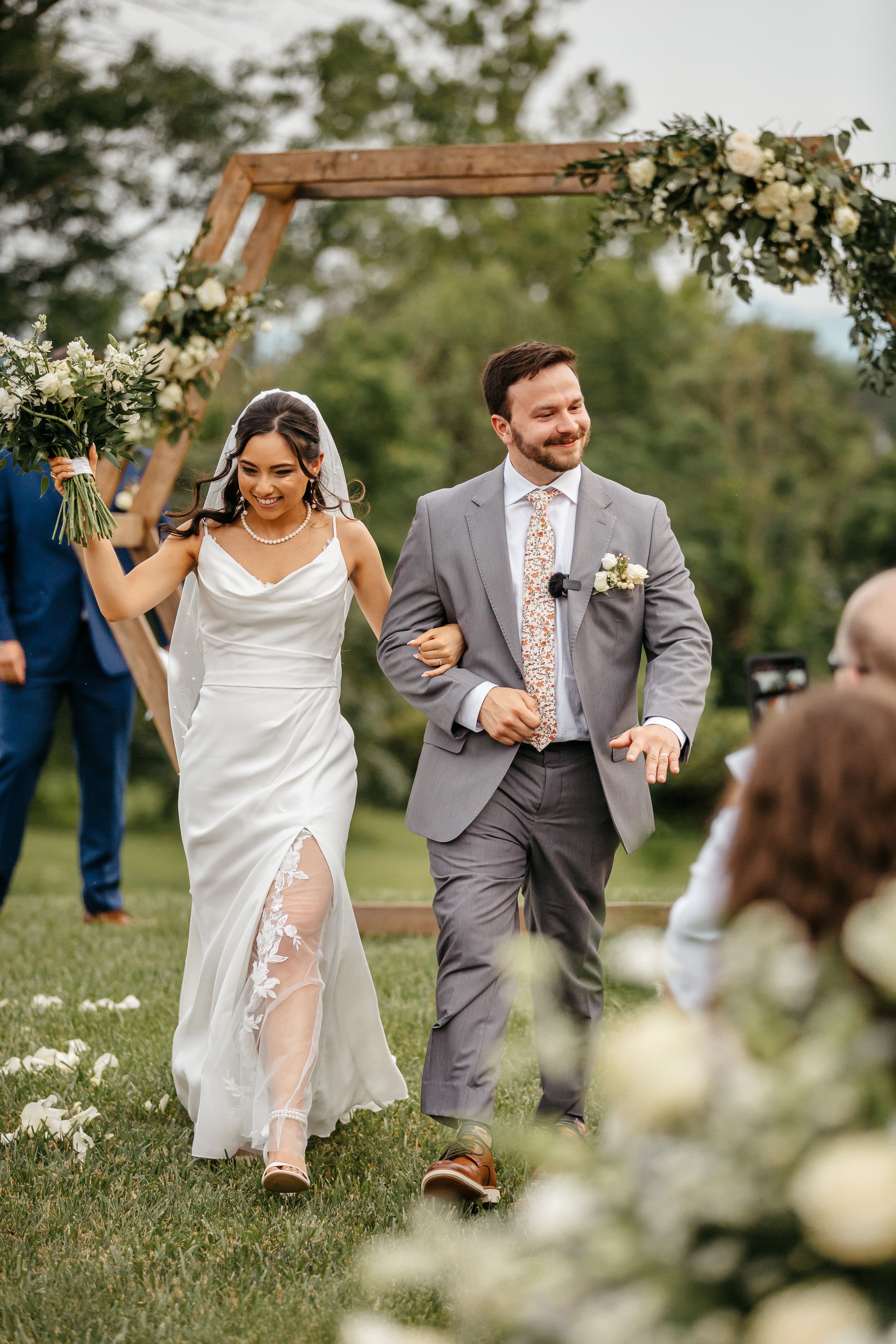 Wedding - couple walking