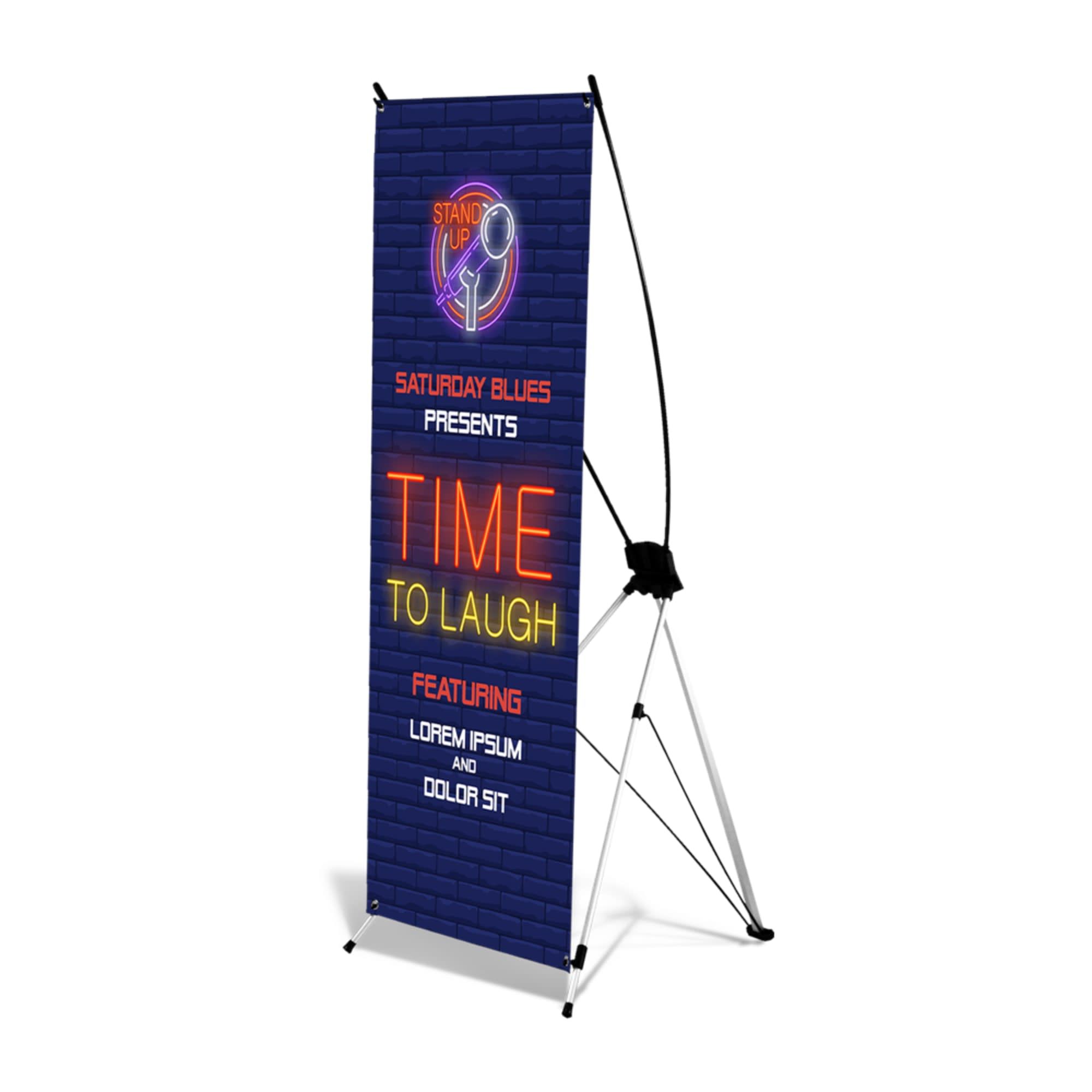 Retractable banner stand