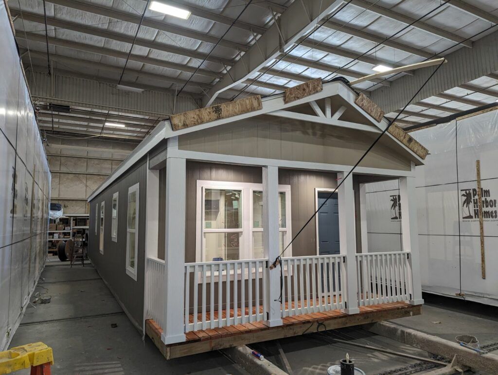 Home being built at the factory
