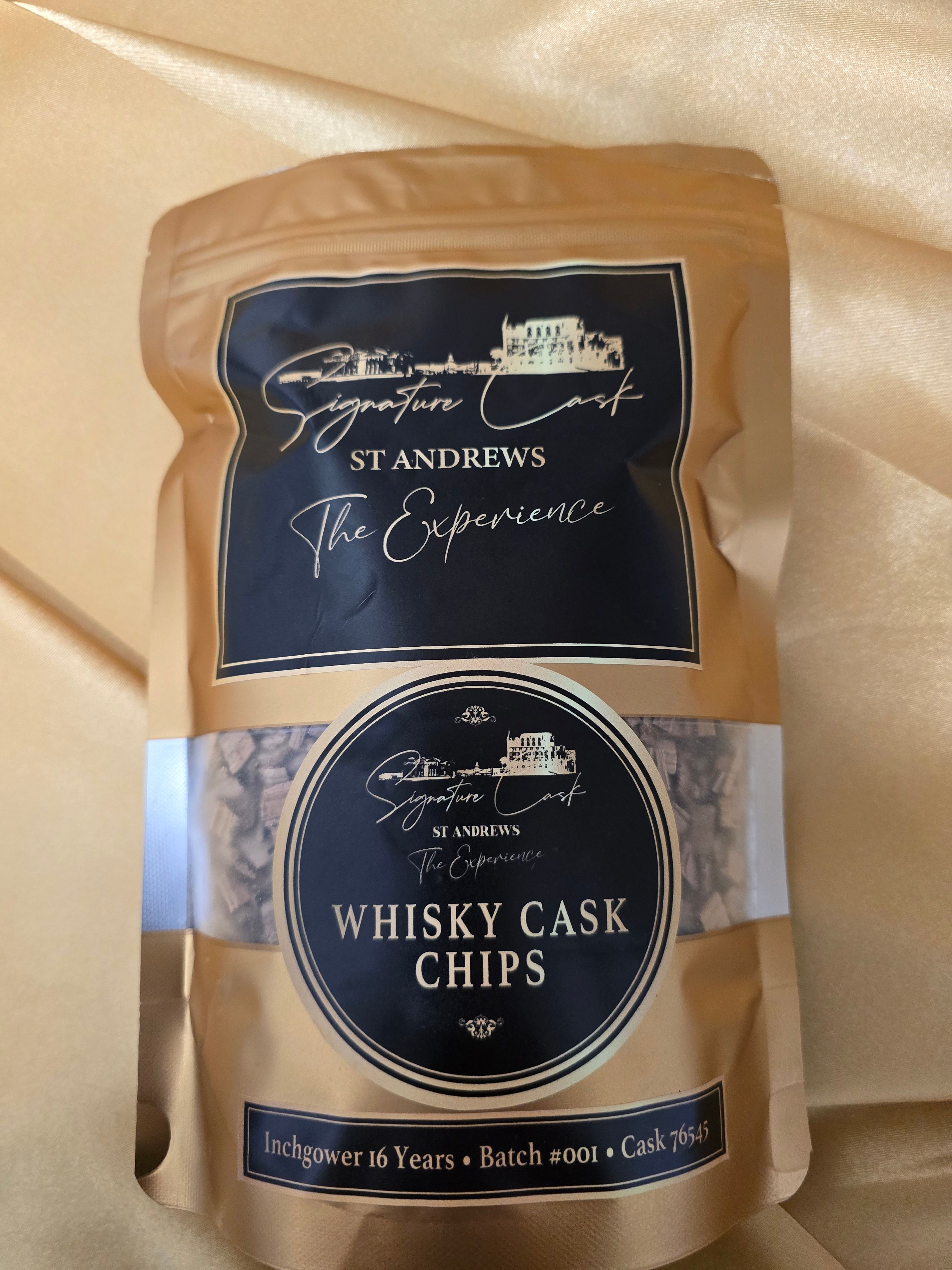 Matching cask wood chips
