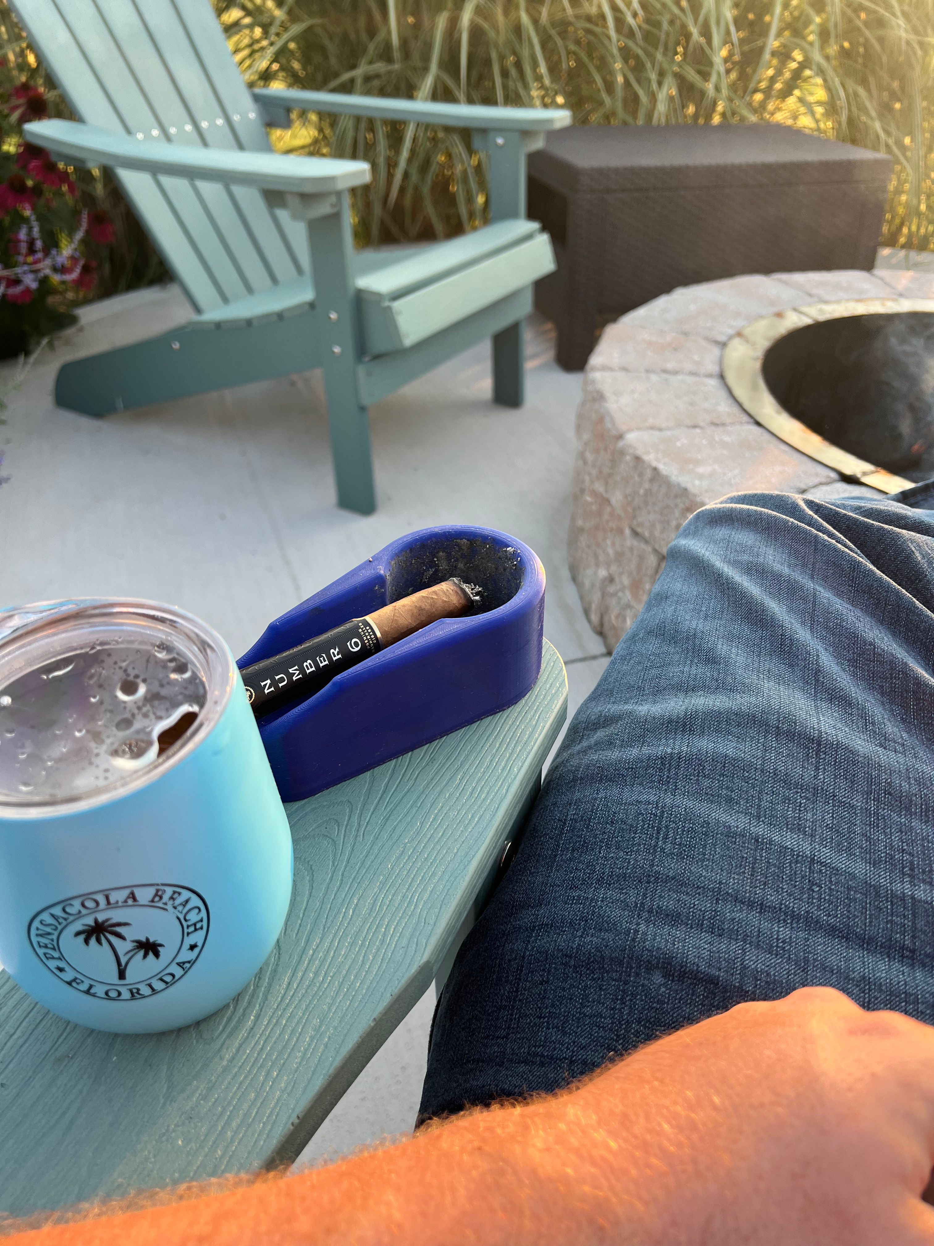 AshForge Cigar Ashtray - Single Cigar Rest