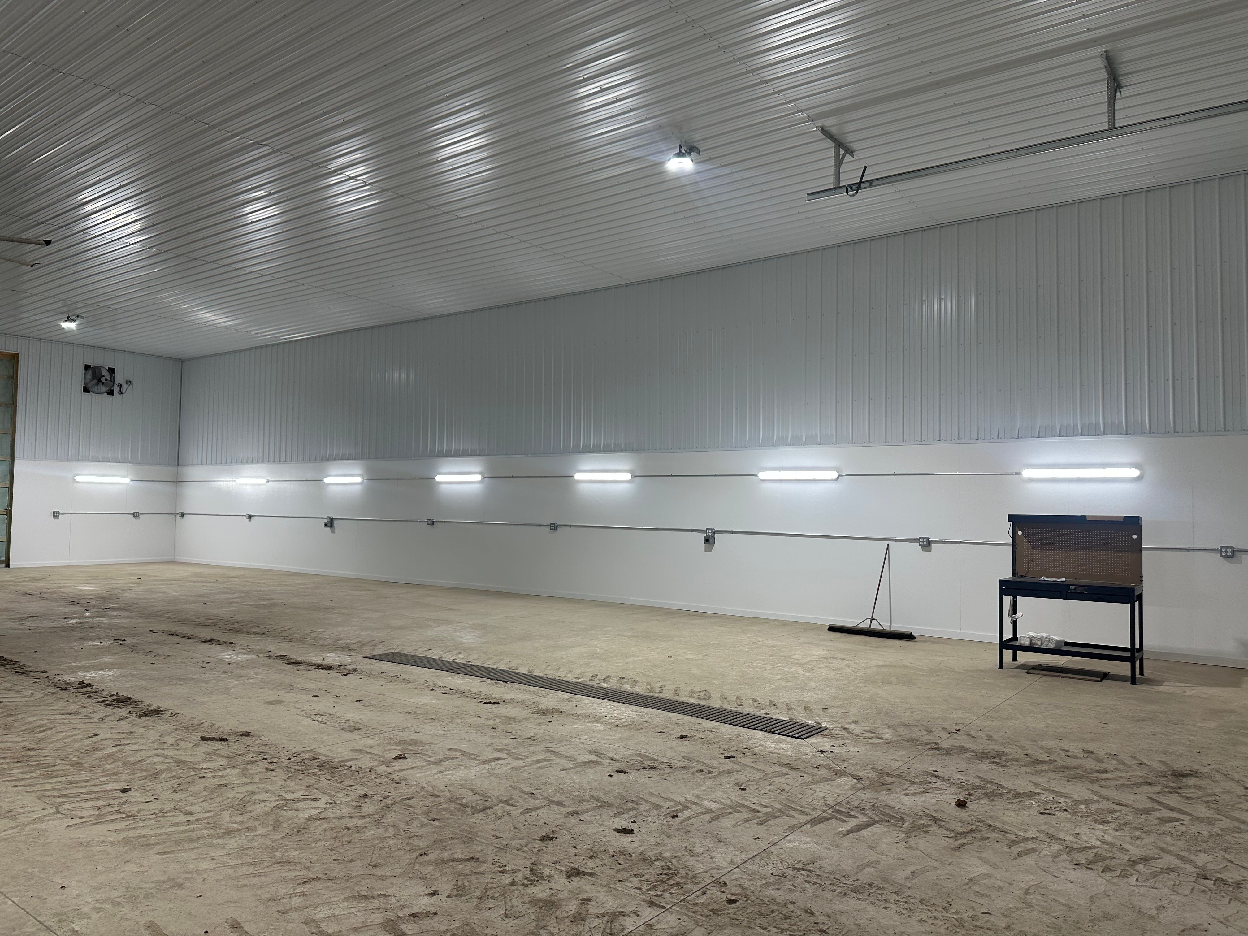 Commercial warehouse lighting installation by Premier Electric Rochester NY