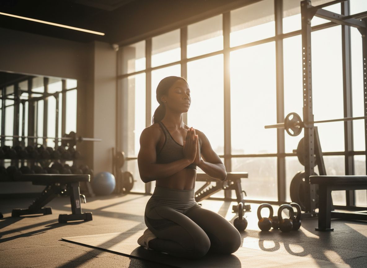 High-performance woman in a gym
