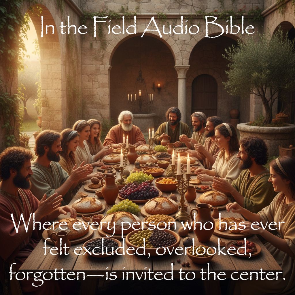 A communal gathering — where every person who has felt overlooked is invited to the center