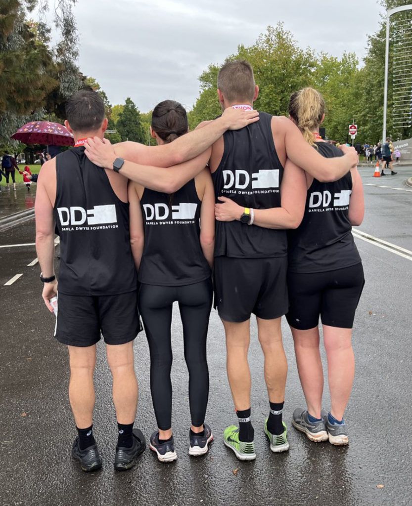 Team DDF at the Canberra Marathon finish