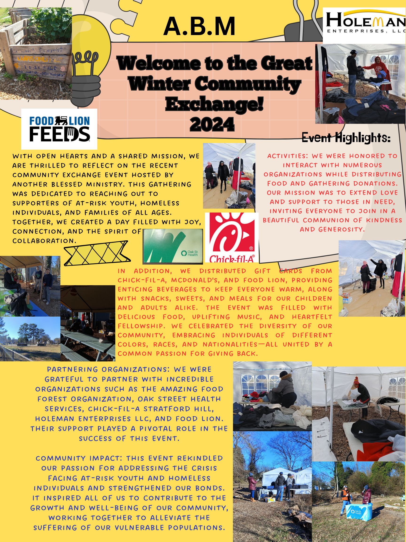 Great Community Exchange event flyer