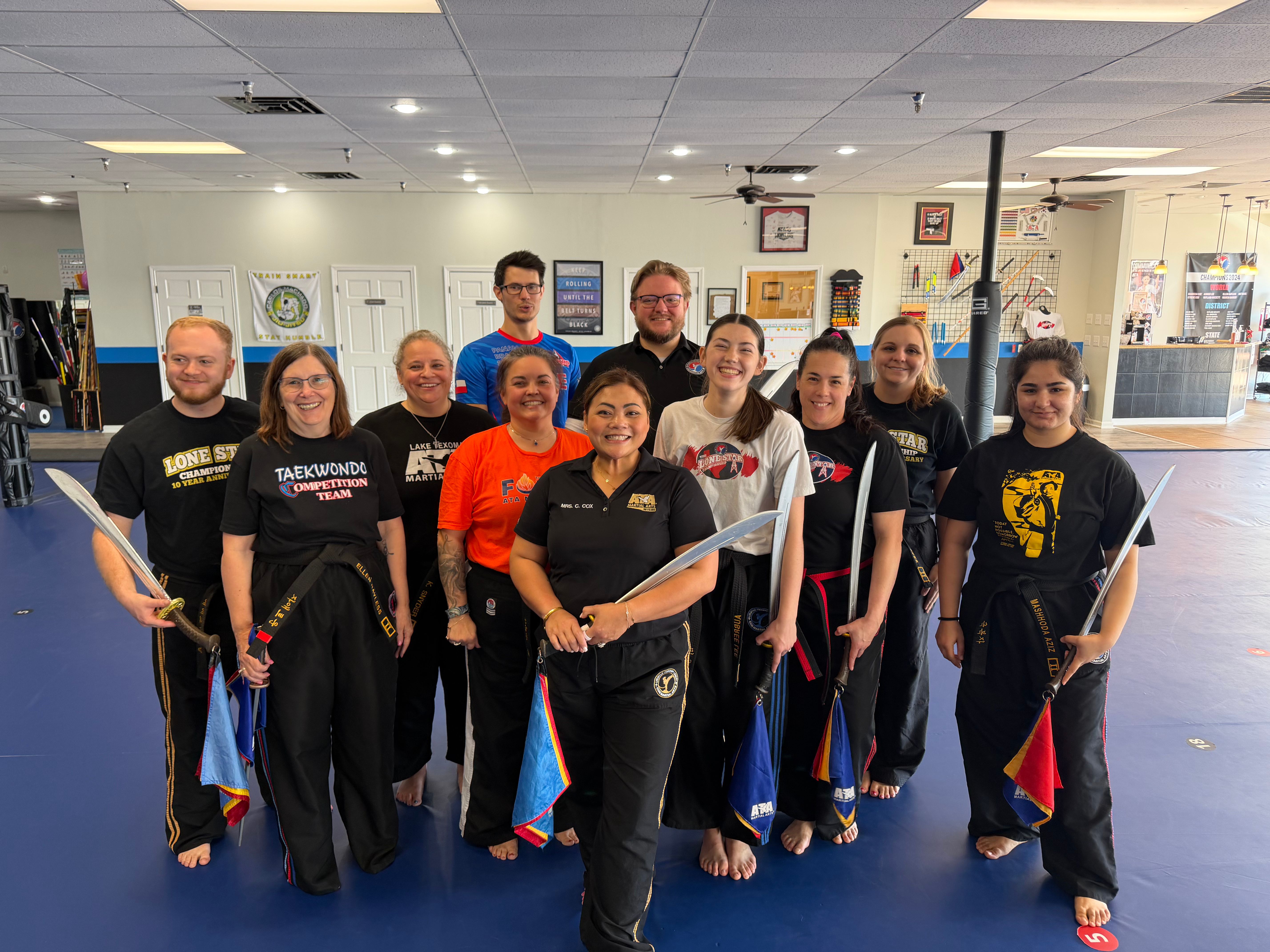 Adult Taekwondo weapons team