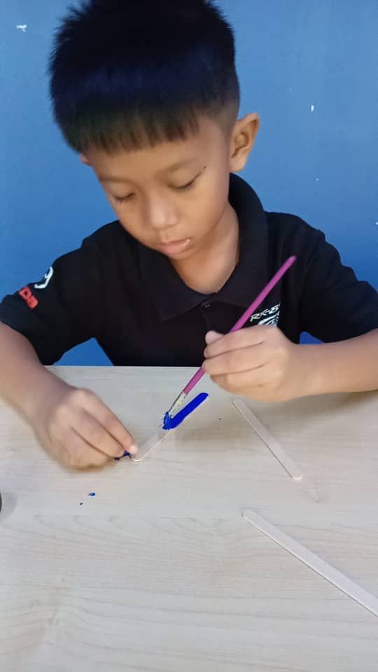 Boy painting