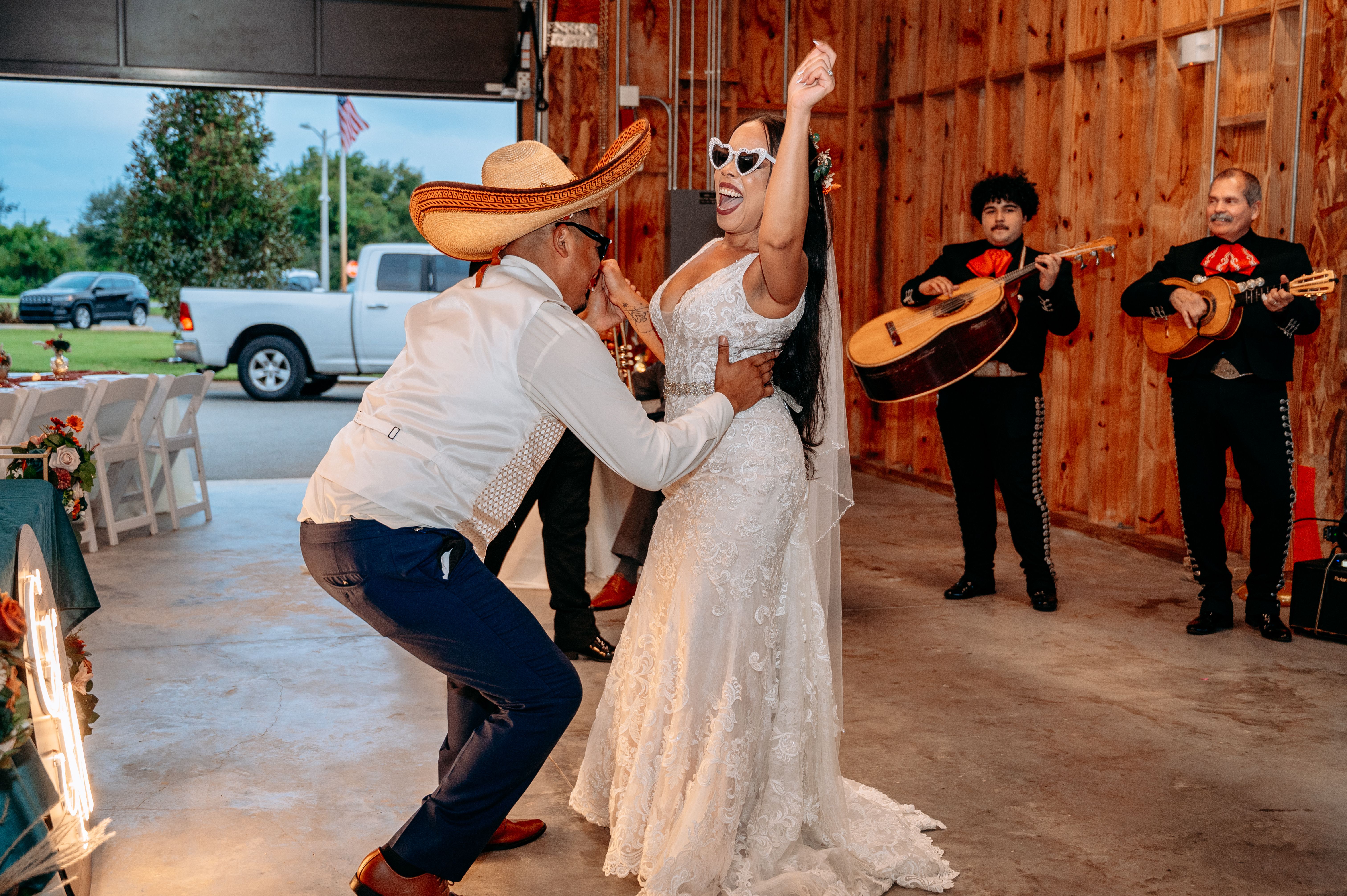 Wedding celebration with mariachi
