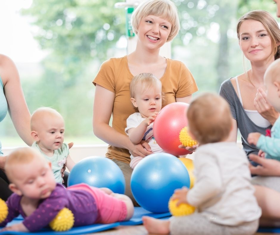 Toddler yoga in a childcare setting