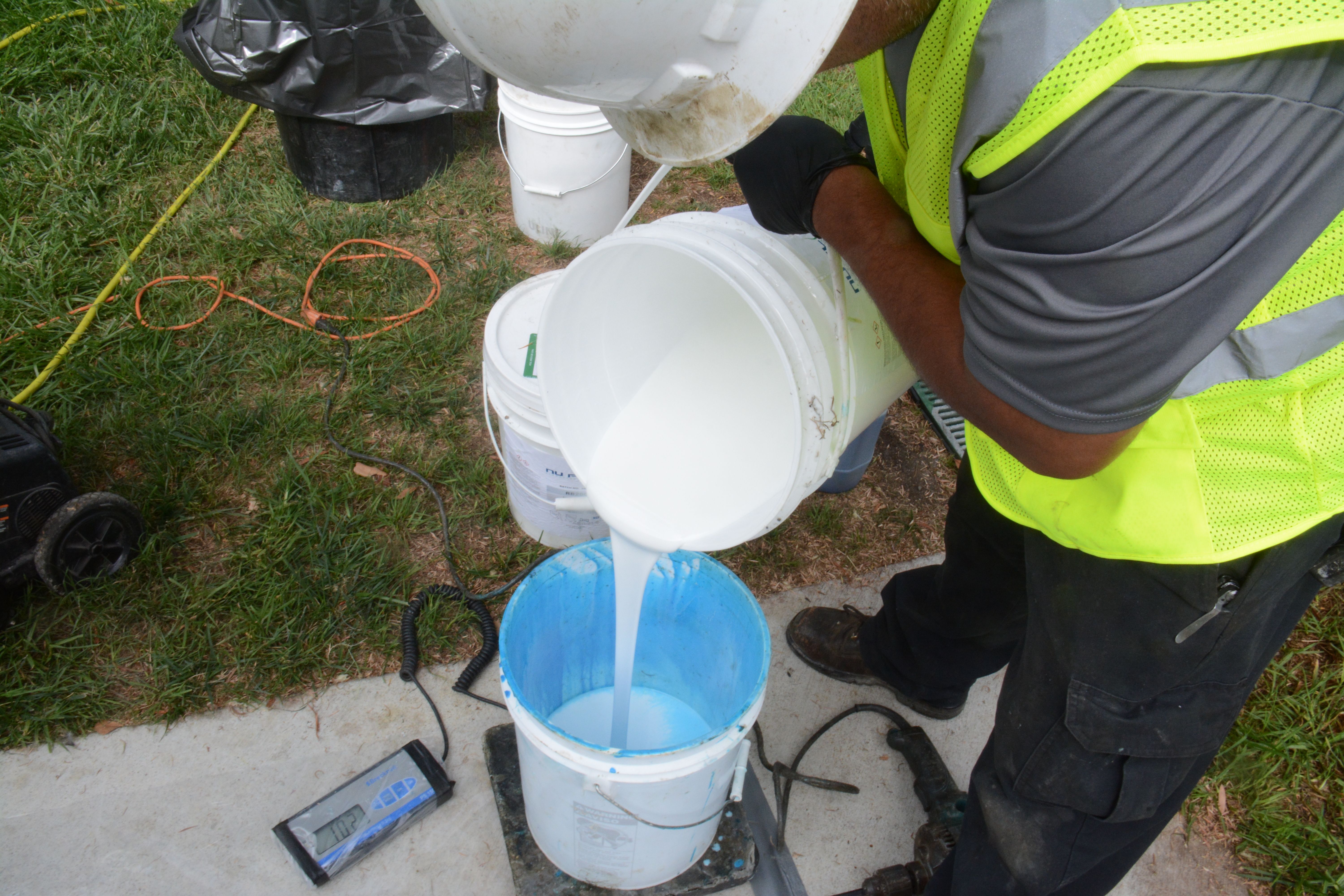 Trusty Plumbing technician at work