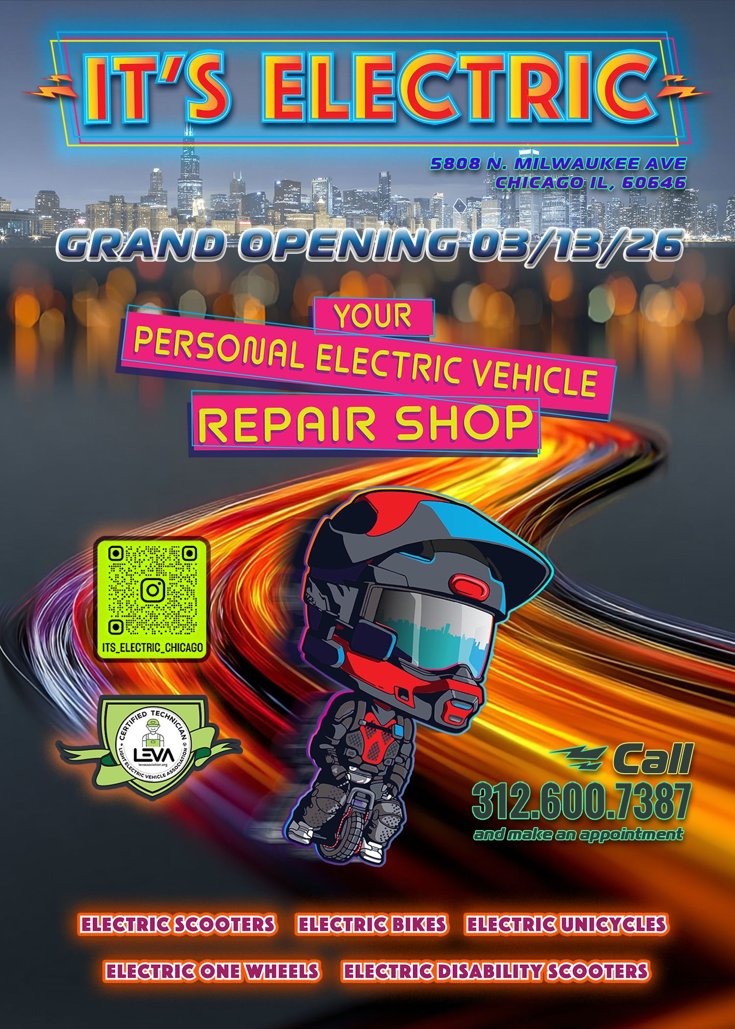 It's Electric Chicago Grand Opening - March 13, 2026