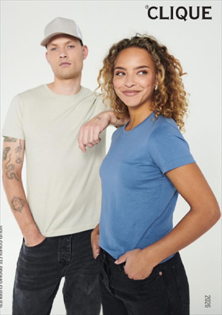 Clique profilbekledning - t-skjorter og fritidsklær med logotrykk