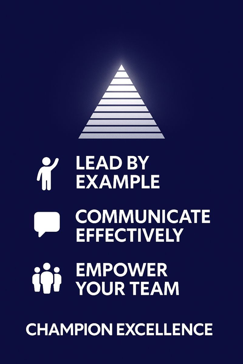 Lead by example, communicate effectively, empower your team