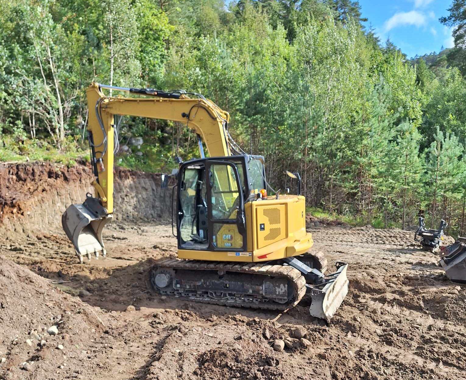 Excavator background