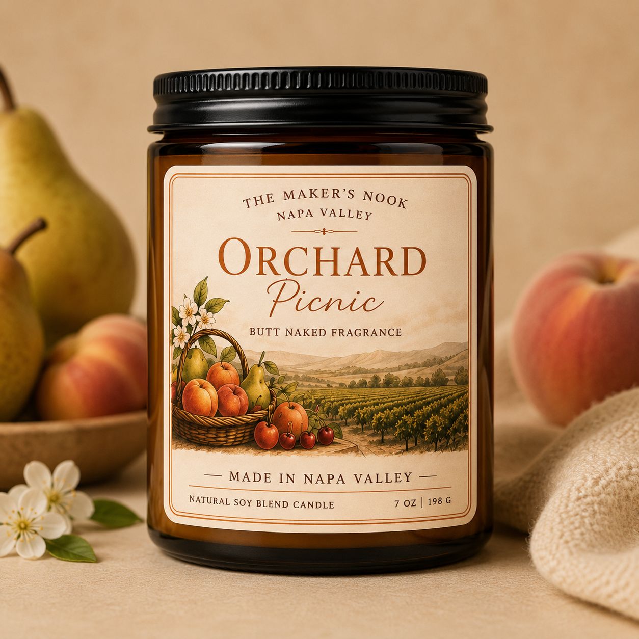 The Maker's Nook Orchard Picnic candle