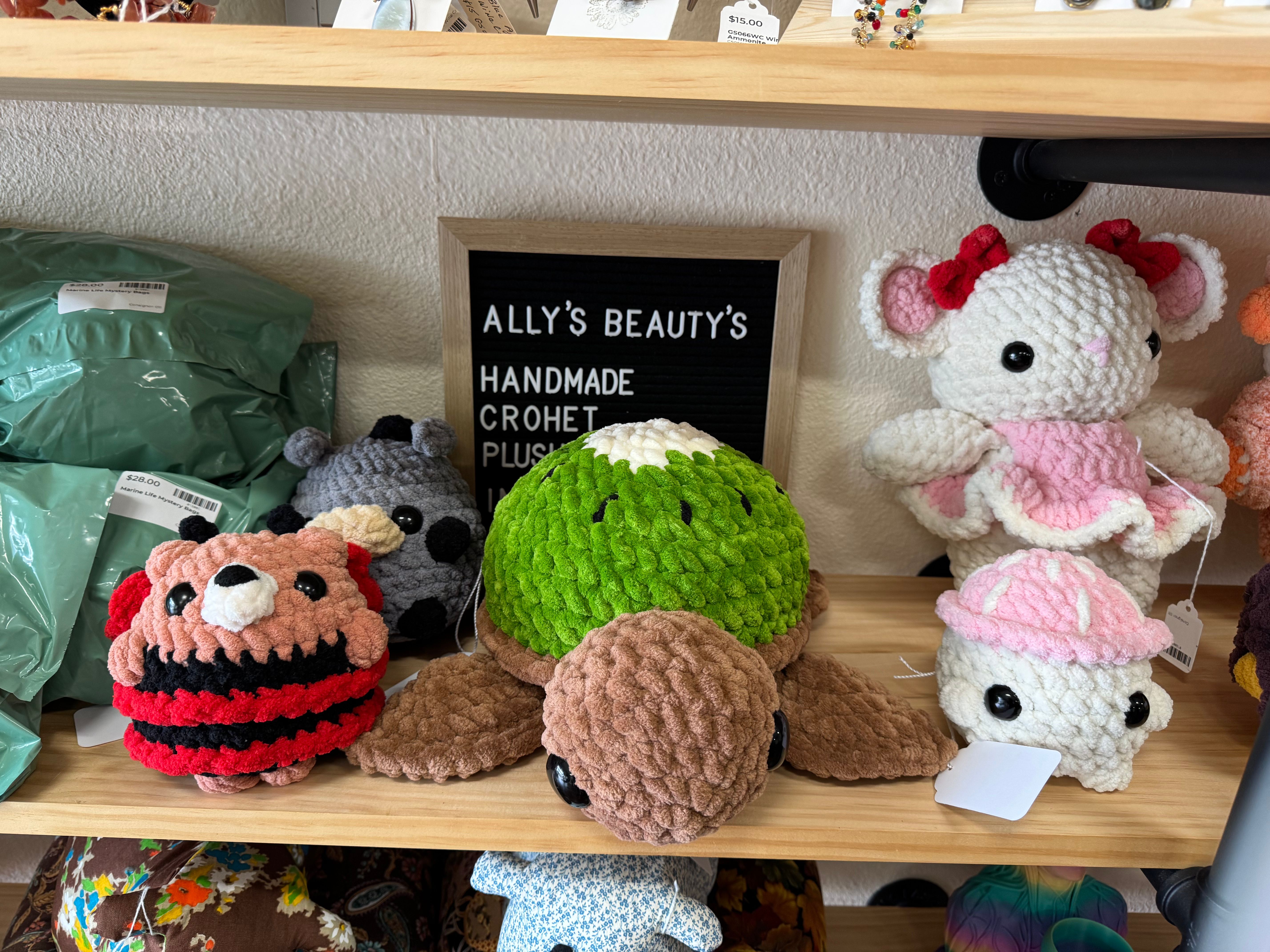 Ally's Beauty's handmade crochet plush toys