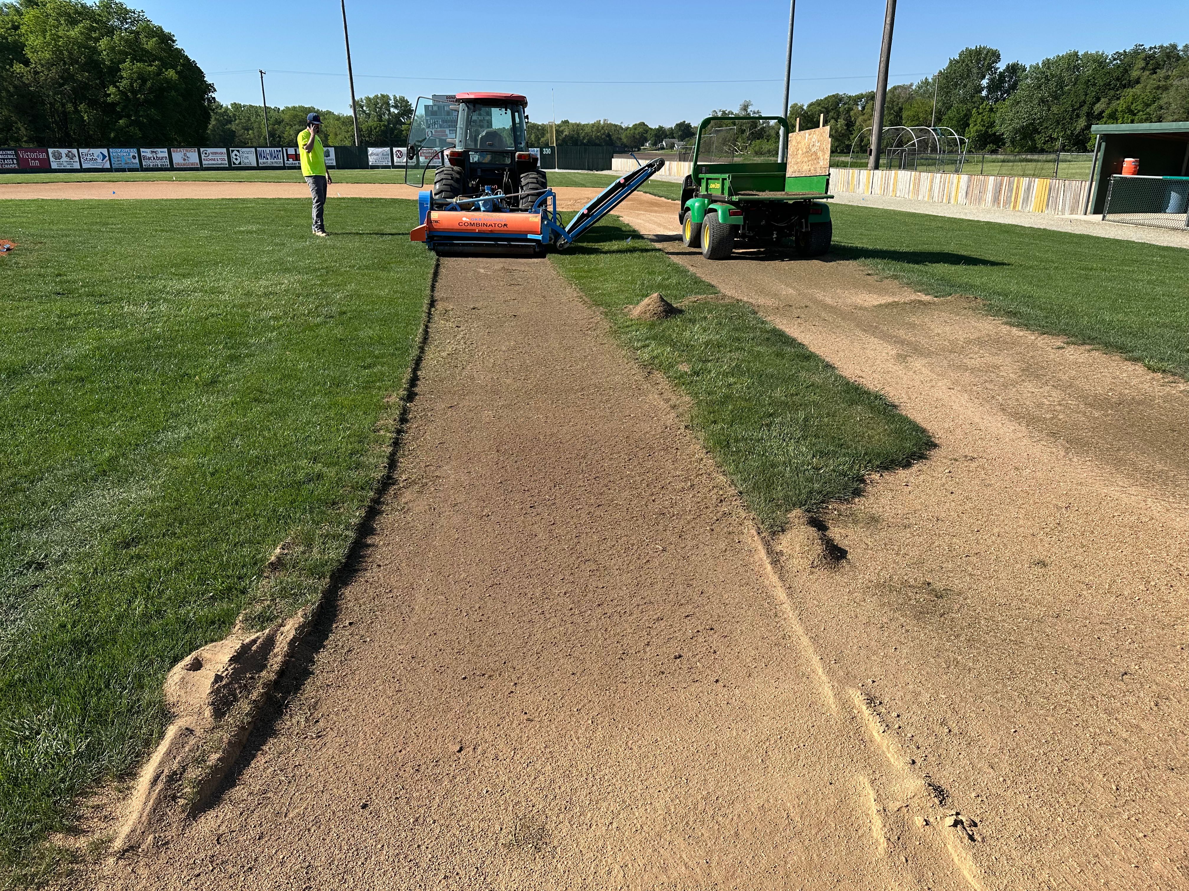 Field renovation in progress