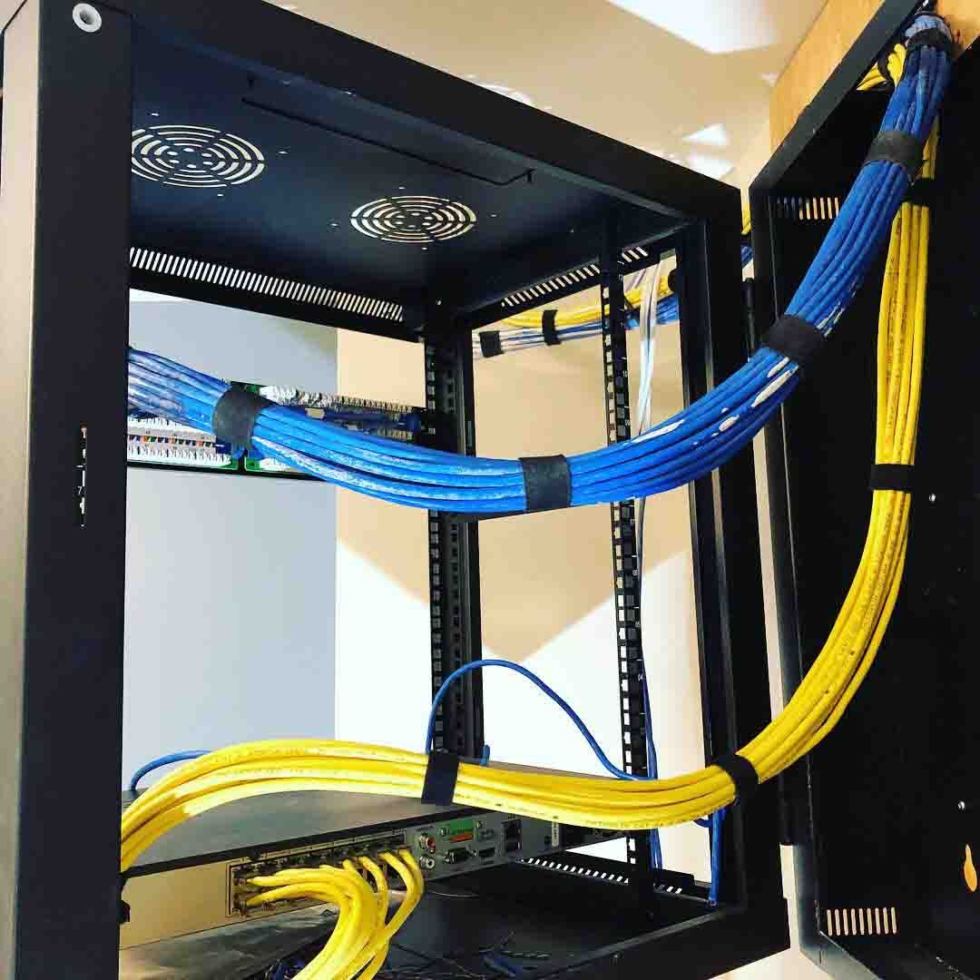 Organized network rack and patch panels — a foundation for reliable operations