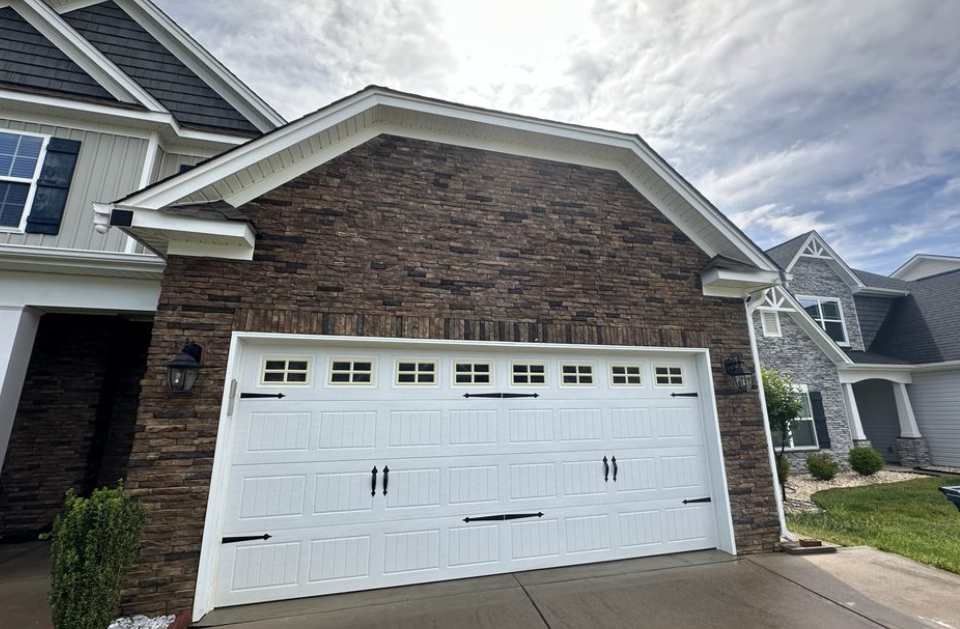 Clean garage exterior