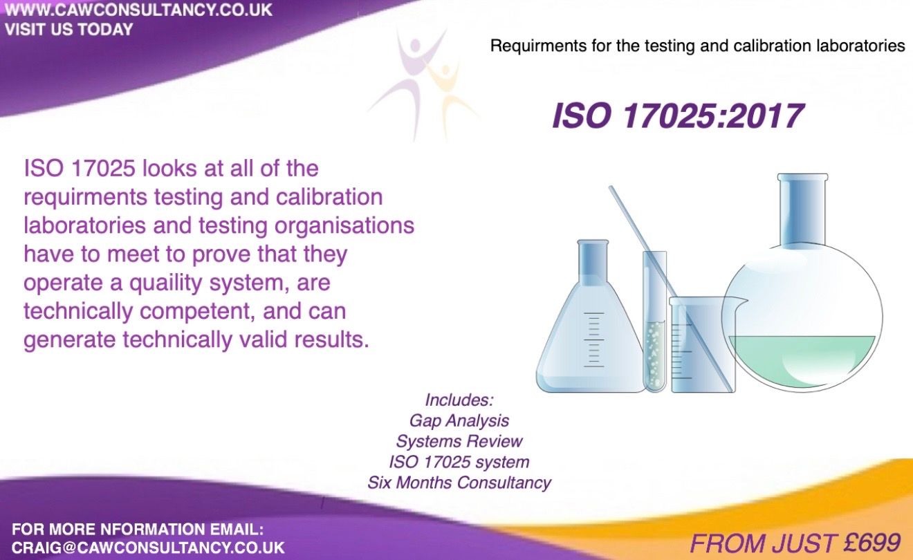 ISO 17025 Testing and Calibration - CAW Consultancy