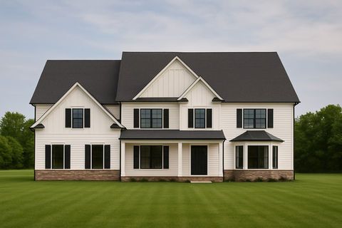 Custom built home exterior
