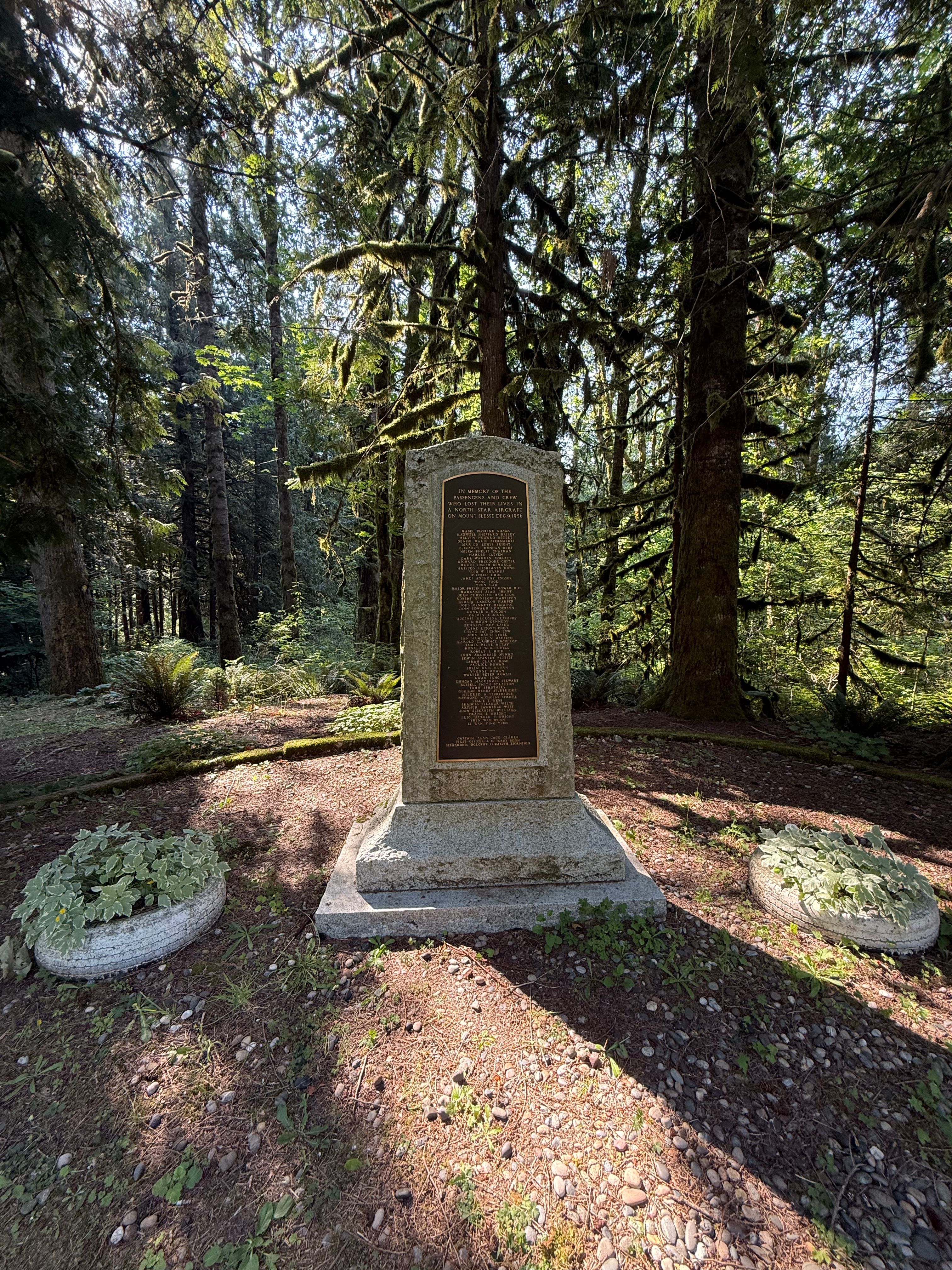 Memorial plaque listing names