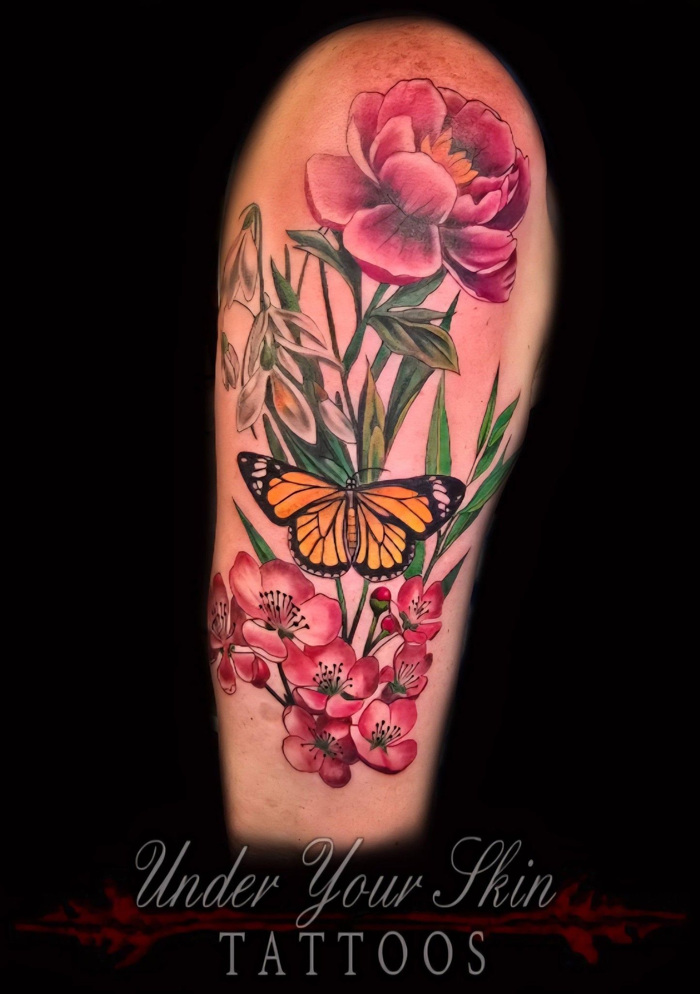 Flowers & Butterfly