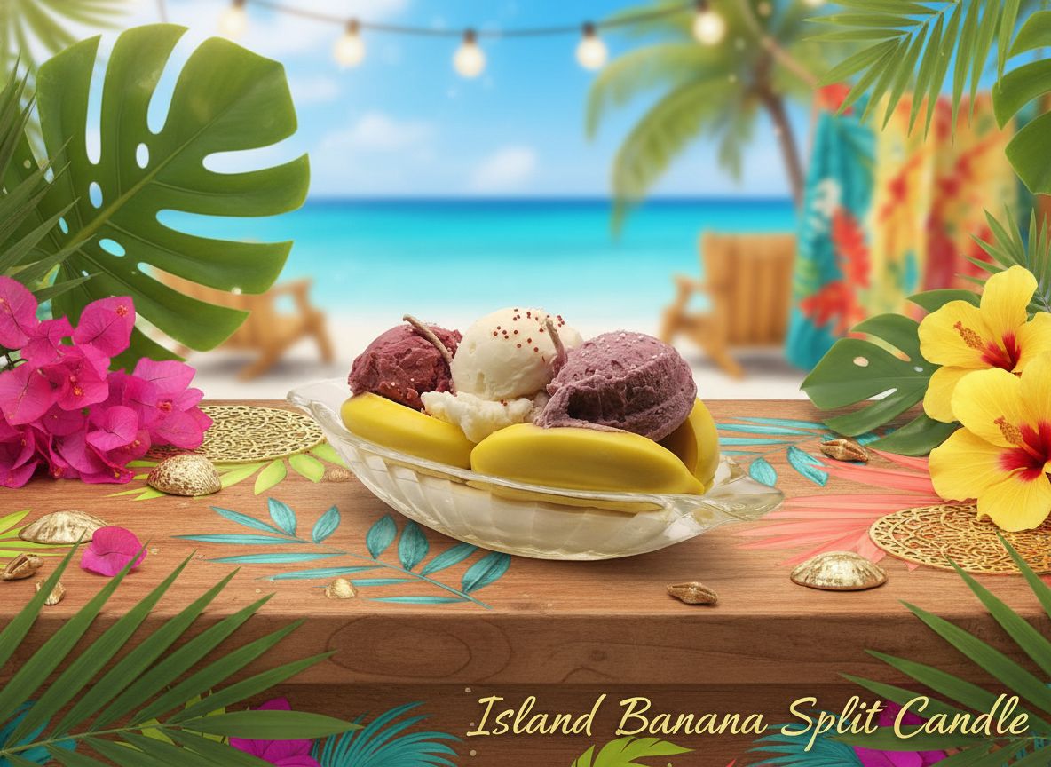 Island Banana Split Candle