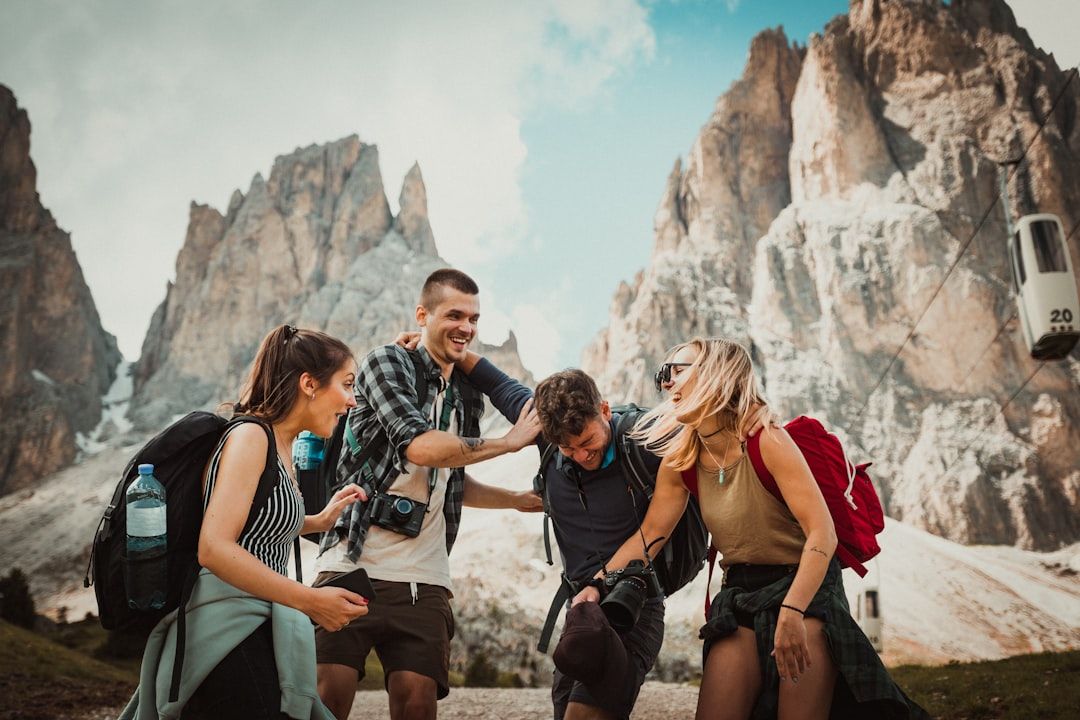 Hikers in the mountains