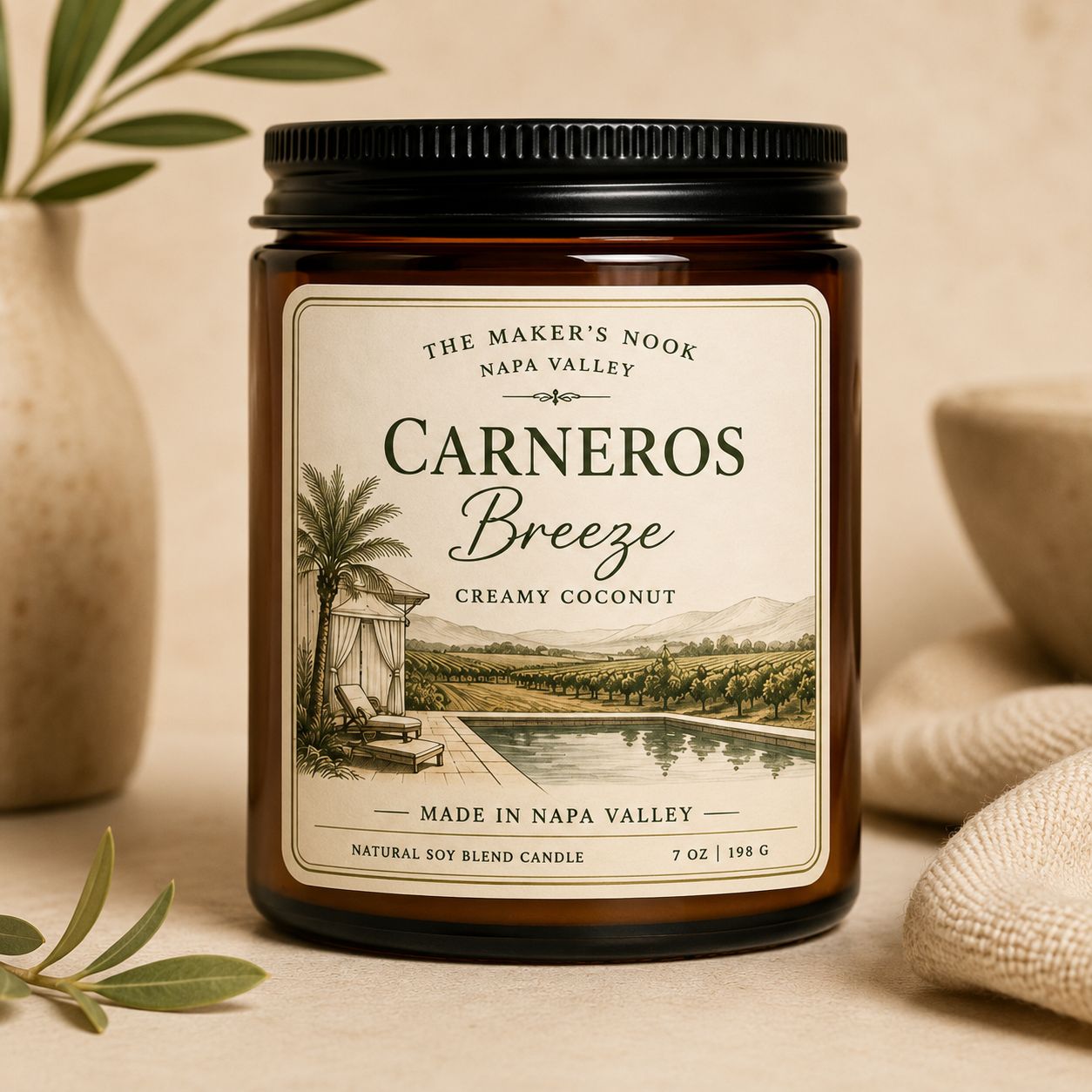 The Maker's Nook Carneros Breeze candle