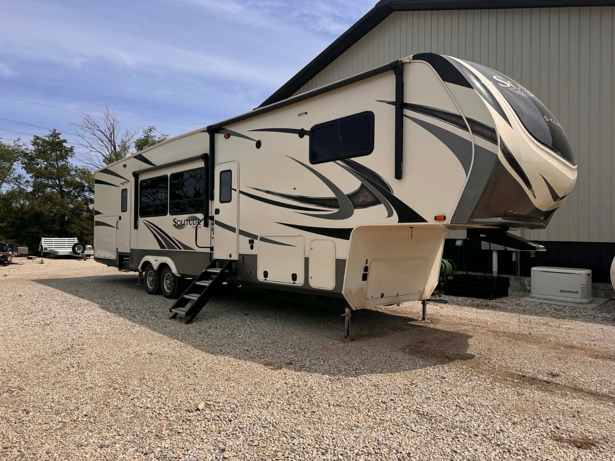 Solitude fifth-wheel RV clean and ready